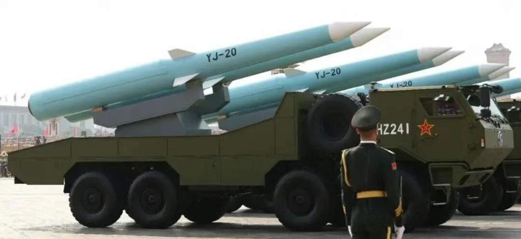 Artist's impression of the YJ-20 missile